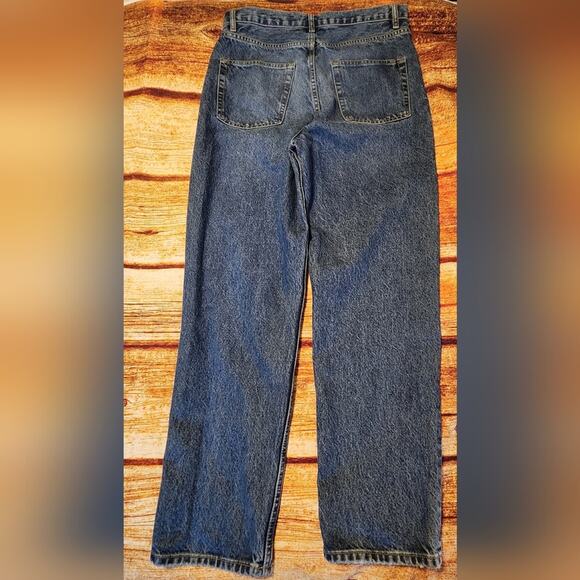 Zara Straight Leg Blue Button Fly Jeans Men's Size 31 - Picture 2 of 12